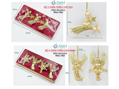 Hộp phụ kiện treo cây thông xi vàng Gold X-PKTCT-44